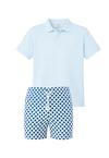 Gassa d'Amante Amalfi Badehose Herren - Blau-Weiss-Hellblau