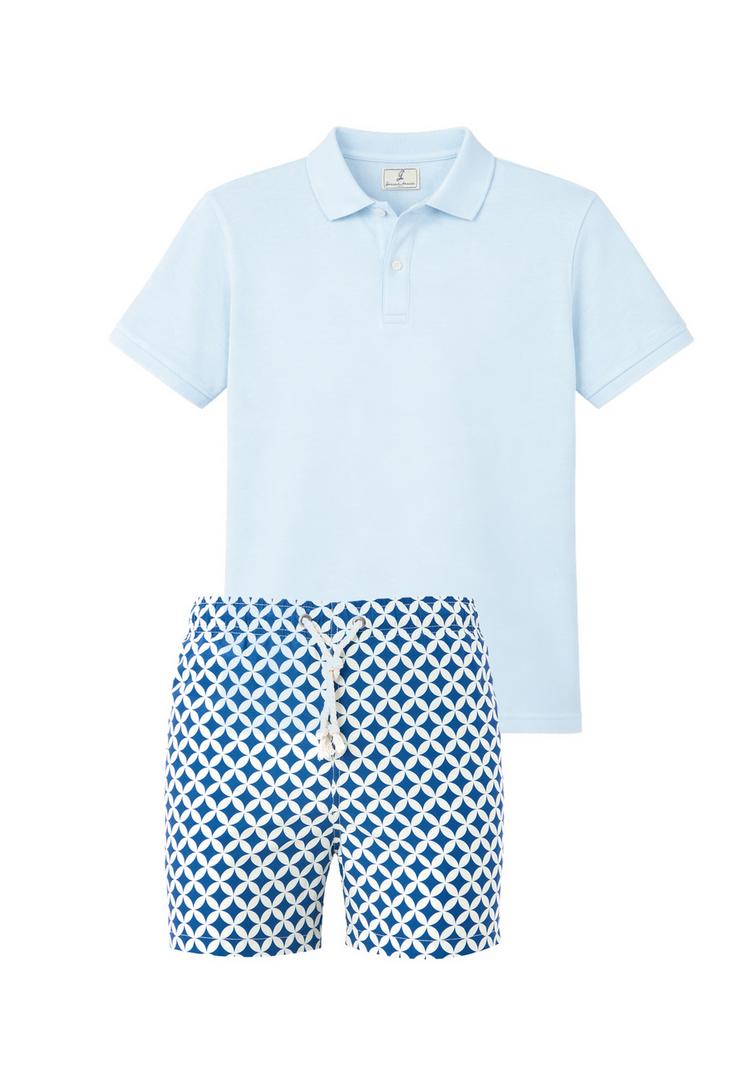 Gassa d'Amante Gassa d'Amante Amalfi Badehose Herren - Blau-Weiss-Hellblau - 0 | SportScheck