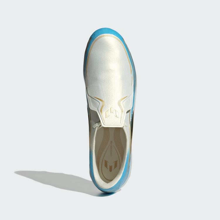 adidas adidas F50 Messi Elite Fu&szlig;ballschuh, Kunstrasen Fu&szlig;ballschuhe - Ivory / Semi Blue Burst / Icey Blue - 0 | SportScheck