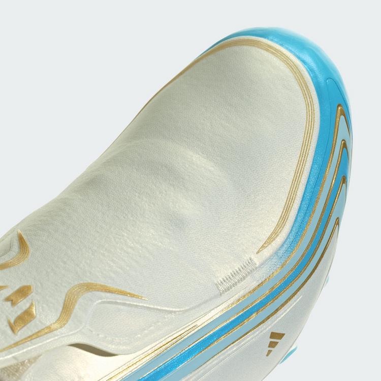 adidas adidas F50 Messi Elite Fu&szlig;ballschuh, Kunstrasen Fu&szlig;ballschuhe - Ivory / Semi Blue Burst / Icey Blue - 5 | SportScheck