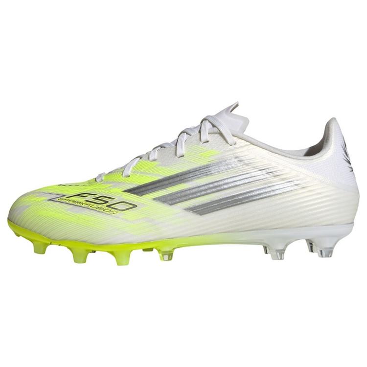 adidas adidas F50 SPARKFUSION LEAGUE Low Fu&szlig;ballschuhe Damen - Cloud White / Iron Metallic / Hi-Res Yellow - 0 | SportScheck
