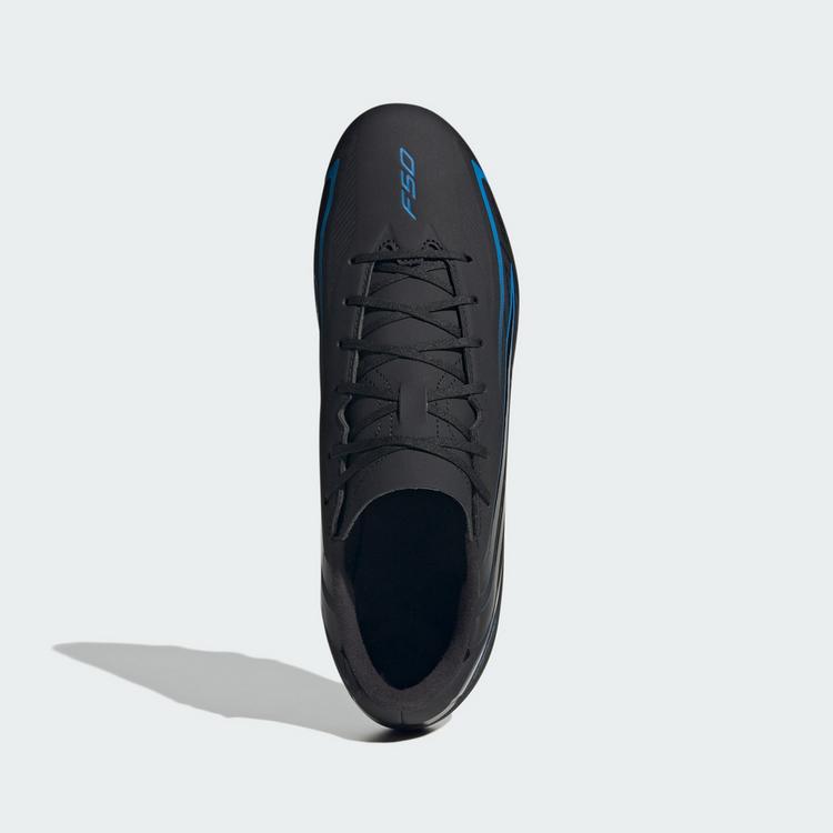 adidas adidas F50 Hyperfast Club Fu&szlig;ballschuh, feste Fu&szlig;ballschuhe - Core Black / Core Black / Lucid Ray Blue - 0 | SportScheck