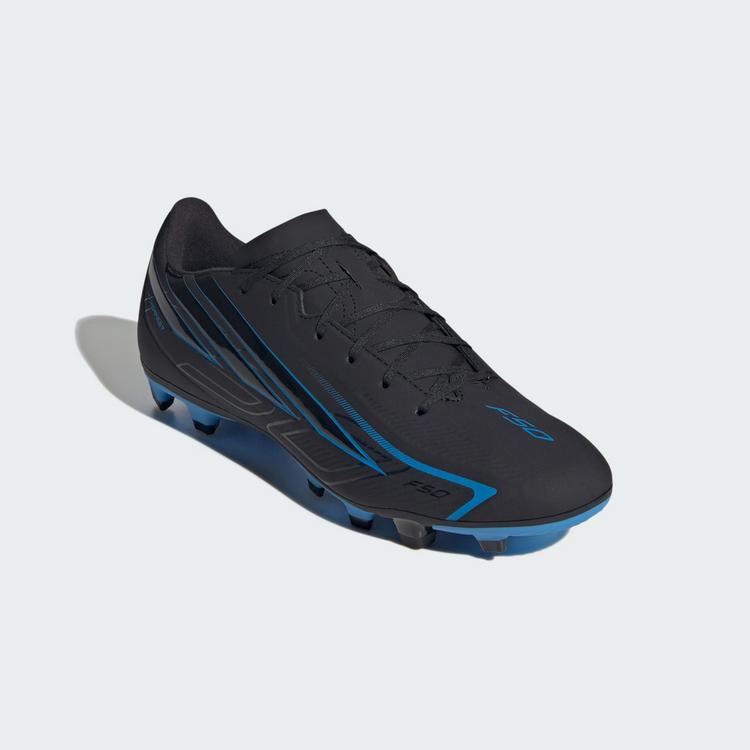 adidas adidas F50 Hyperfast Club Fu&szlig;ballschuh, feste Fu&szlig;ballschuhe - Core Black / Core Black / Lucid Ray Blue - 2 | SportScheck