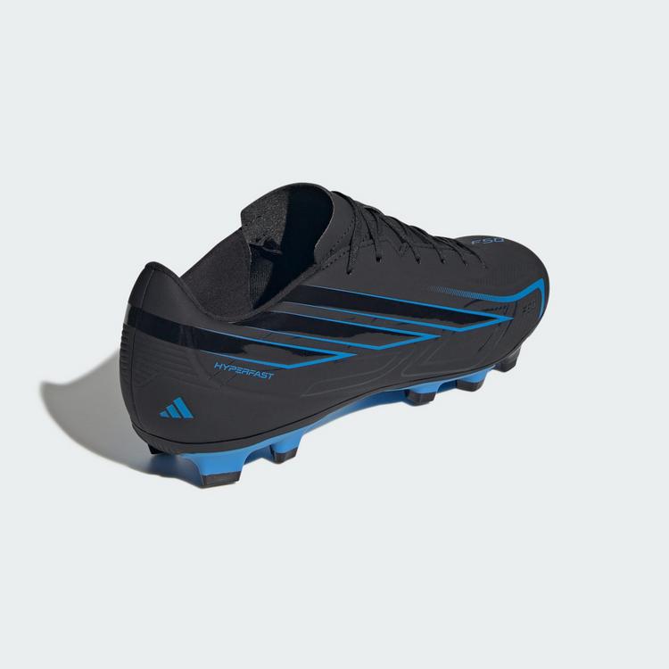 adidas adidas F50 Hyperfast Club Fu&szlig;ballschuh, feste Fu&szlig;ballschuhe - Core Black / Core Black / Lucid Ray Blue - 3 | SportScheck