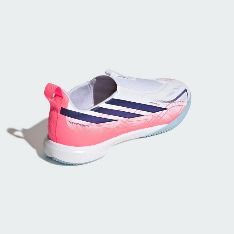 adidas adidas F50 Hyperfast League Kids Fu&szlig;ballschuh, Fu&szlig;ballschuhe Kinder - Cloud White / Solar Purple / Solar Turbo - 3 | SportScheck
