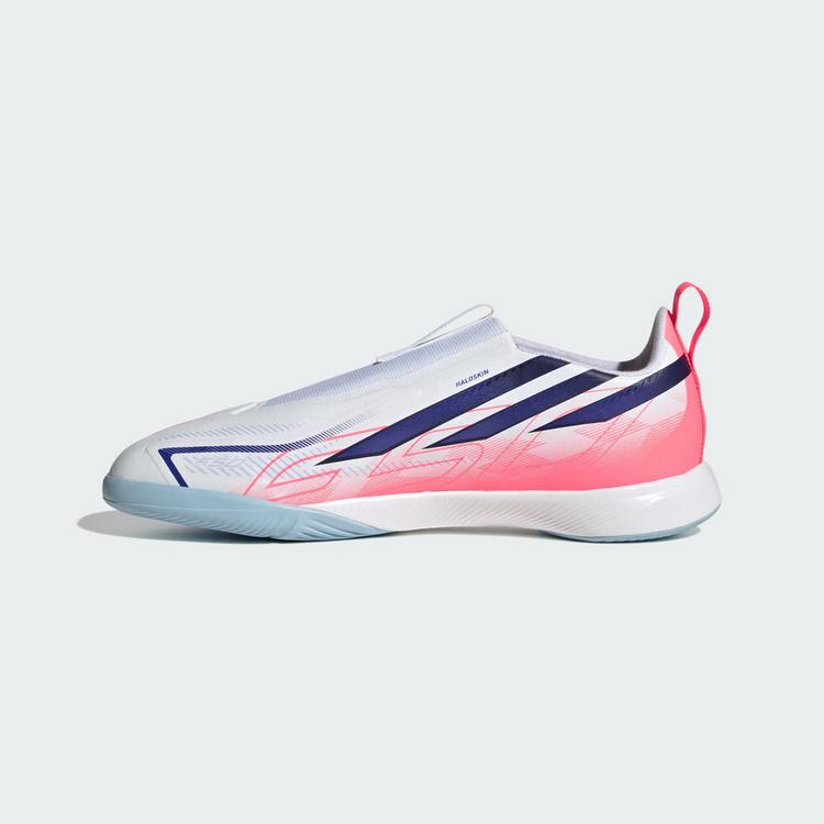 adidas adidas F50 Hyperfast League Kids Fu&szlig;ballschuh, Fu&szlig;ballschuhe Kinder - Cloud White / Solar Purple / Solar Turbo - 4 | SportScheck