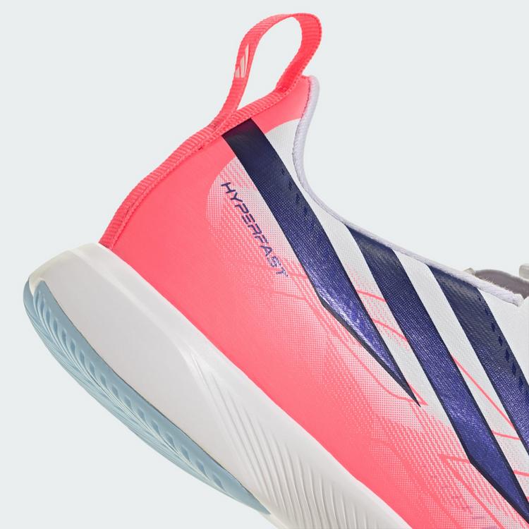adidas adidas F50 Hyperfast League Kids Fu&szlig;ballschuh, Fu&szlig;ballschuhe Kinder - Cloud White / Solar Purple / Solar Turbo - 5 | SportScheck