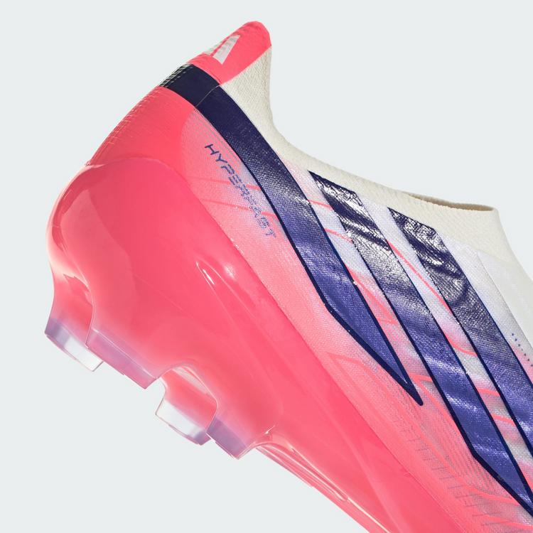 adidas adidas F50 Hyperfast Pro Fu&szlig;ballschuh, feste Fu&szlig;ballschuhe - Cloud White / Solar Purple / Solar Turbo - 5 | SportScheck