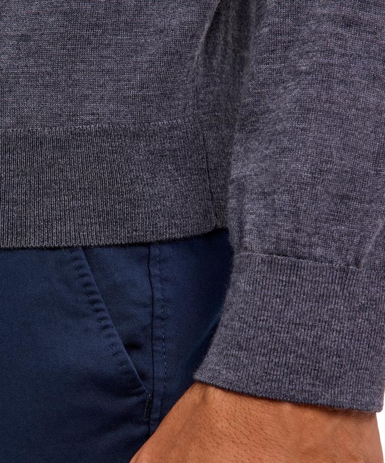 Falke Falke Merino Ultrafine Roll Neck Strickpullover Herren - dark grey (3970) - 4 | SportScheck