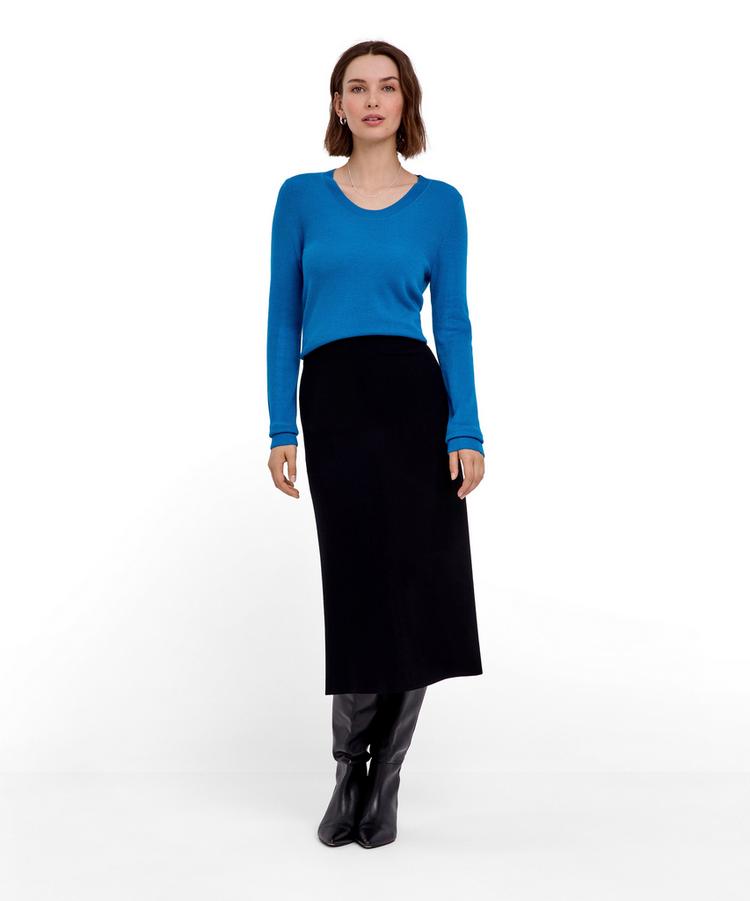 Falke Falke Merino Ultrafine Strickpullover Damen - cyan (6964) - 1 | SportScheck