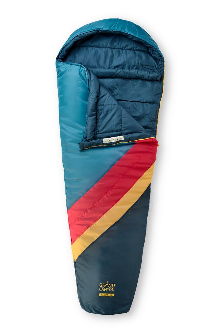 Grand Canyon Grand Canyon KANSAS 190 Kunstfaserschlafsack - Storm Blue - 0 | SportScheck