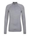 Falke Wool-tech Longsleeve Zip Funktionsshirt Herren - grey-heather (3757)