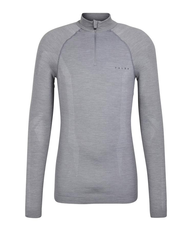 Falke Falke Wool-tech Longsleeve Zip Funktionsshirt Herren - grey-heather (3757) - 0 | SportScheck