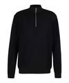 Falke Merino X-Fine Half-Zip Strickpullover Herren - black (3000)
