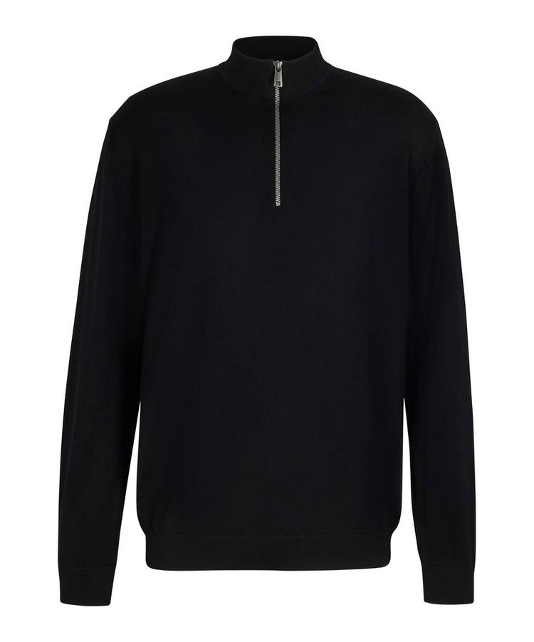 Falke Falke Merino X-Fine Half-Zip Strickpullover Herren - black (3000) - 0 | SportScheck