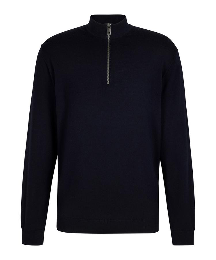 Falke Falke Merino X-Fine Half-Zip Strickpullover Herren - night sky (6437) - 0 | SportScheck
