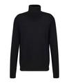 Falke Merino Ultrafine Roll Neck Strickpullover Herren - black (3000)