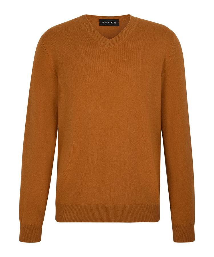 Falke Falke Pure Cashmere V-Neck m Strickpullover Herren - caramel (5582) - 0 | SportScheck