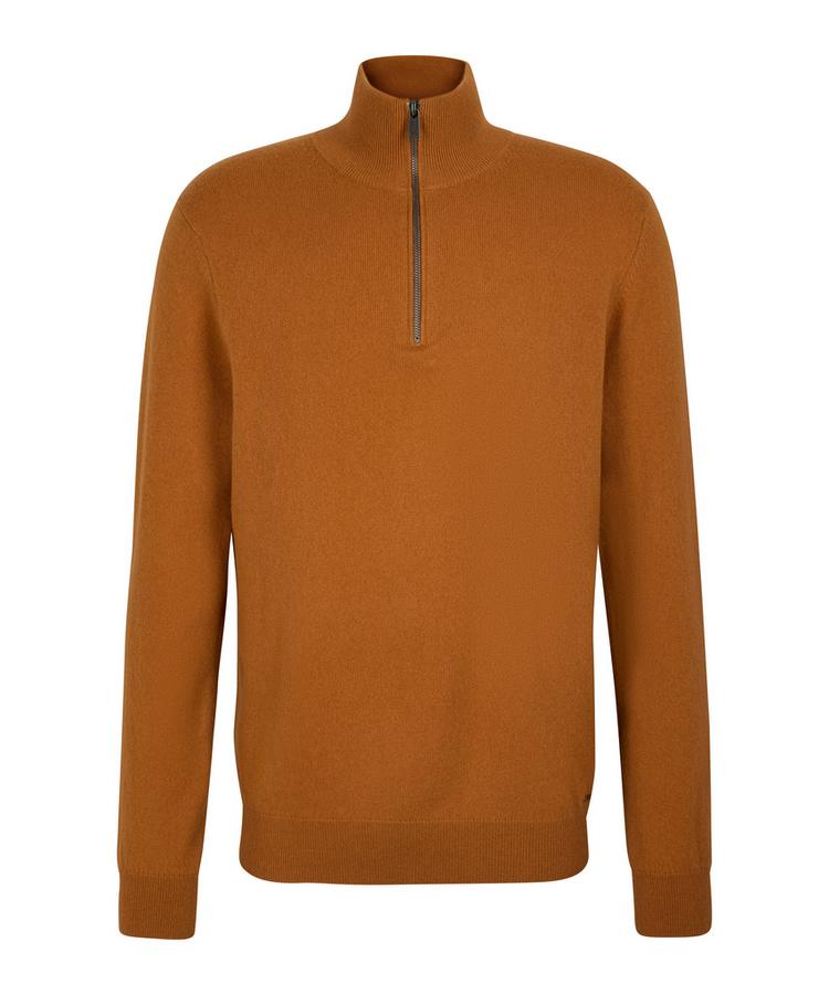Falke Falke Pure Cashmere Half-Zip m Strickpullover Herren - caramel (5582) - 0 | SportScheck