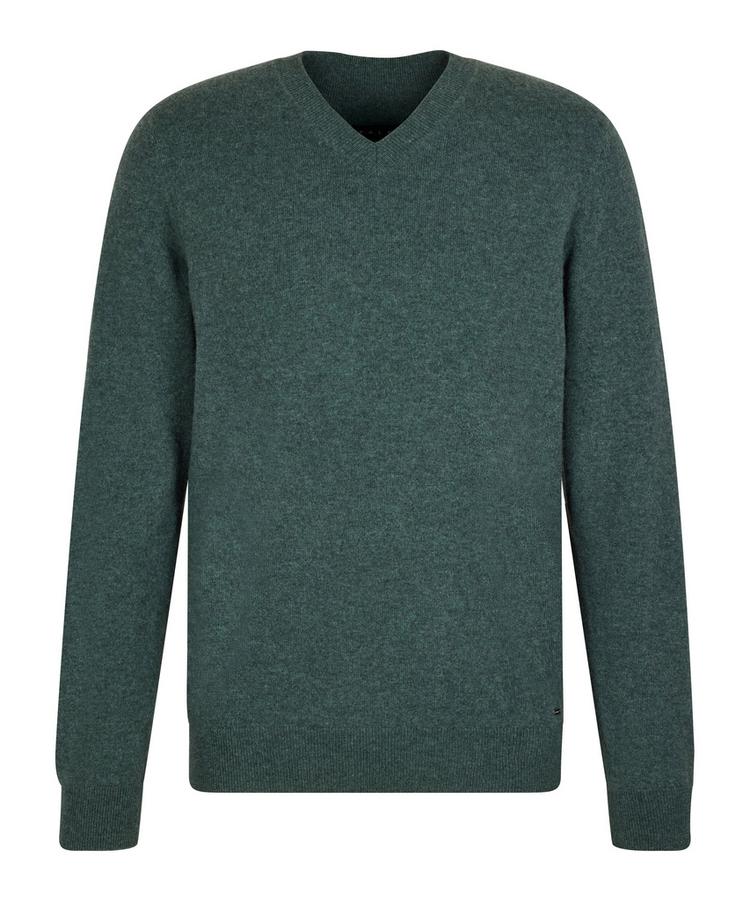 Falke Falke Pure Cashmere V-Neck m Strickpullover Herren - tundra pine (7117) - 0 | SportScheck