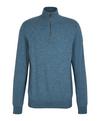 Falke Pure Cashmere Half-Zip m Strickpullover Herren - light denim (6660)