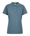 Falke Pima Piqu&eacute; Polo Poloshirt Damen - monument (6592)