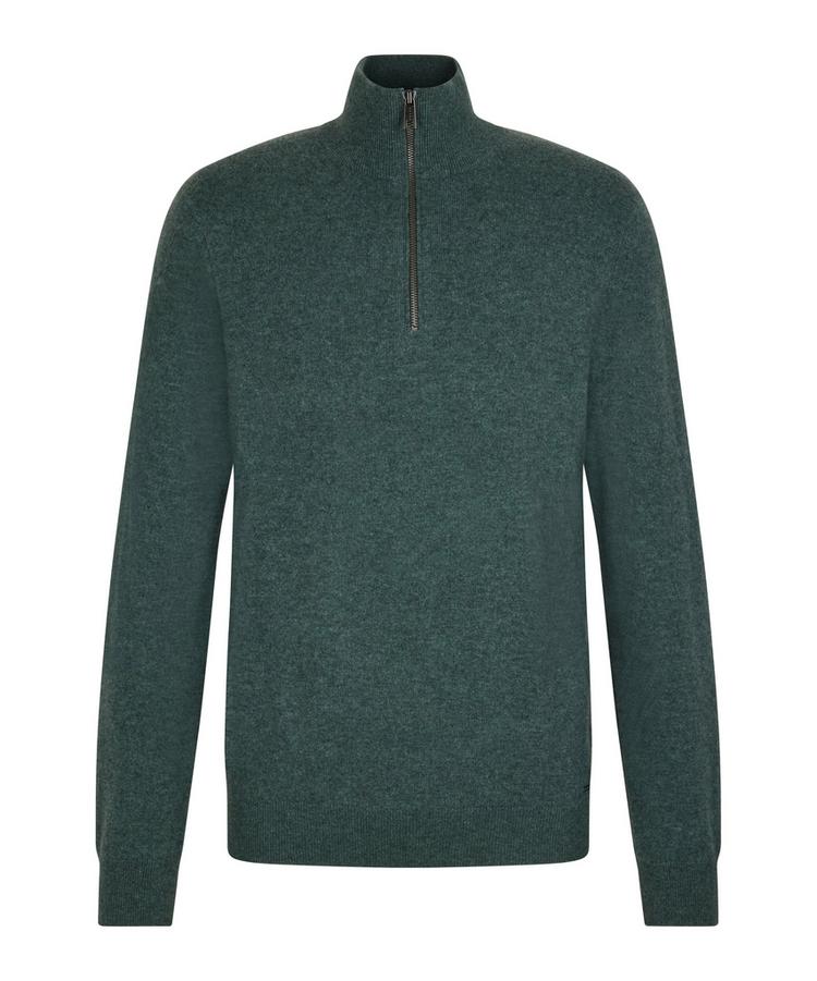 Falke Falke Pure Cashmere Half-Zip m Strickpullover Herren - tundra pine (7117) - 0 | SportScheck