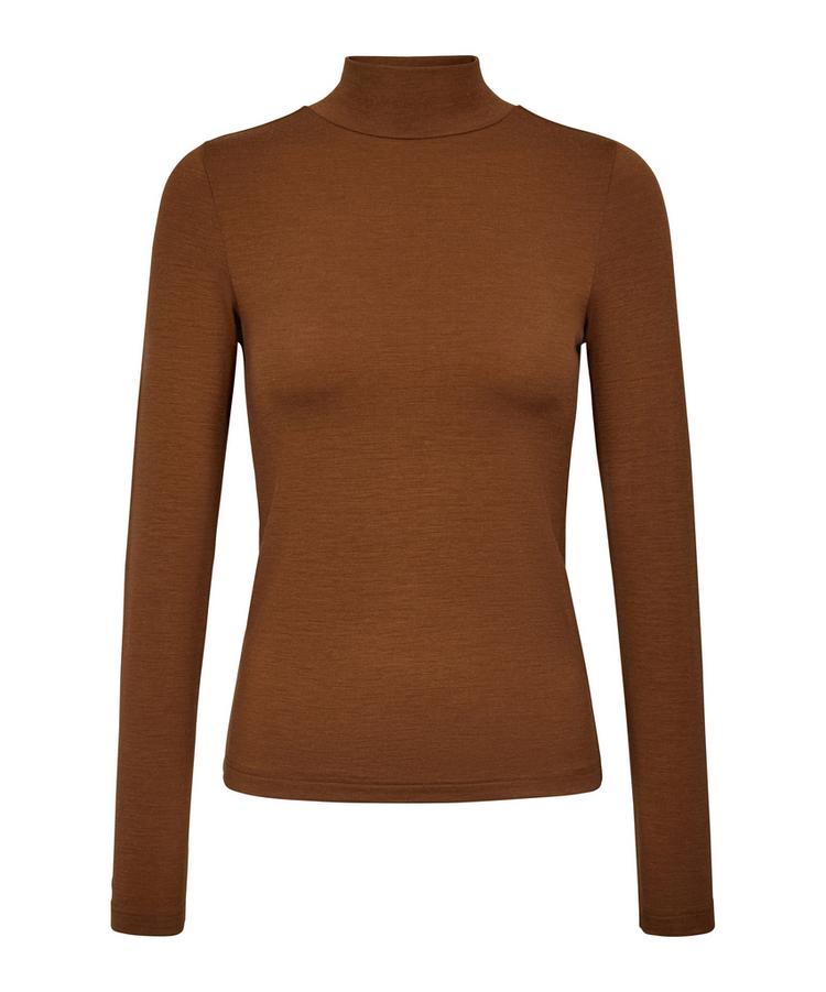Falke Falke Merino Roll Neck T-Shirt Damen - cappucino (5520) - 0 | SportScheck