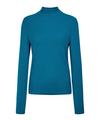 Falke Merino Ultrafine Mock Neck Strickpullover Damen - cyan (6964)