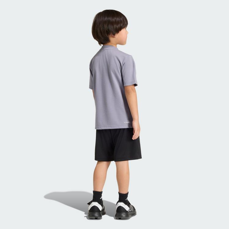 adidas adidas Sport Seasonals Kids Camo Sport Set Trainingsanzug Kinder - Slate / Grey Strata / Night Grey - 1 | SportScheck