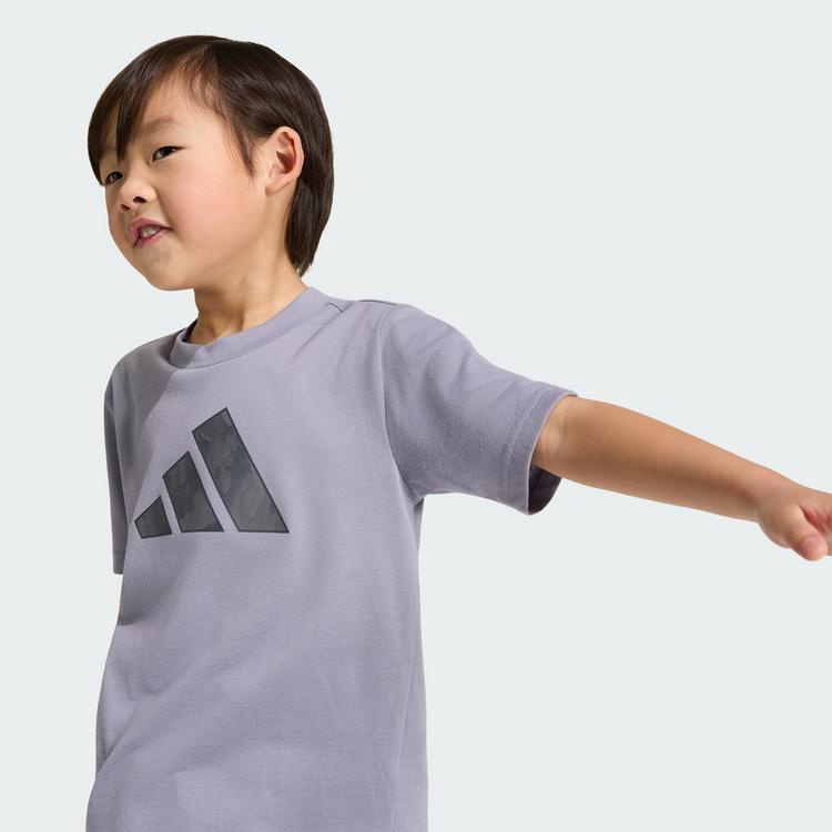 adidas adidas Sport Seasonals Kids Camo Sport Set Trainingsanzug Kinder - Slate / Grey Strata / Night Grey - 0 | SportScheck