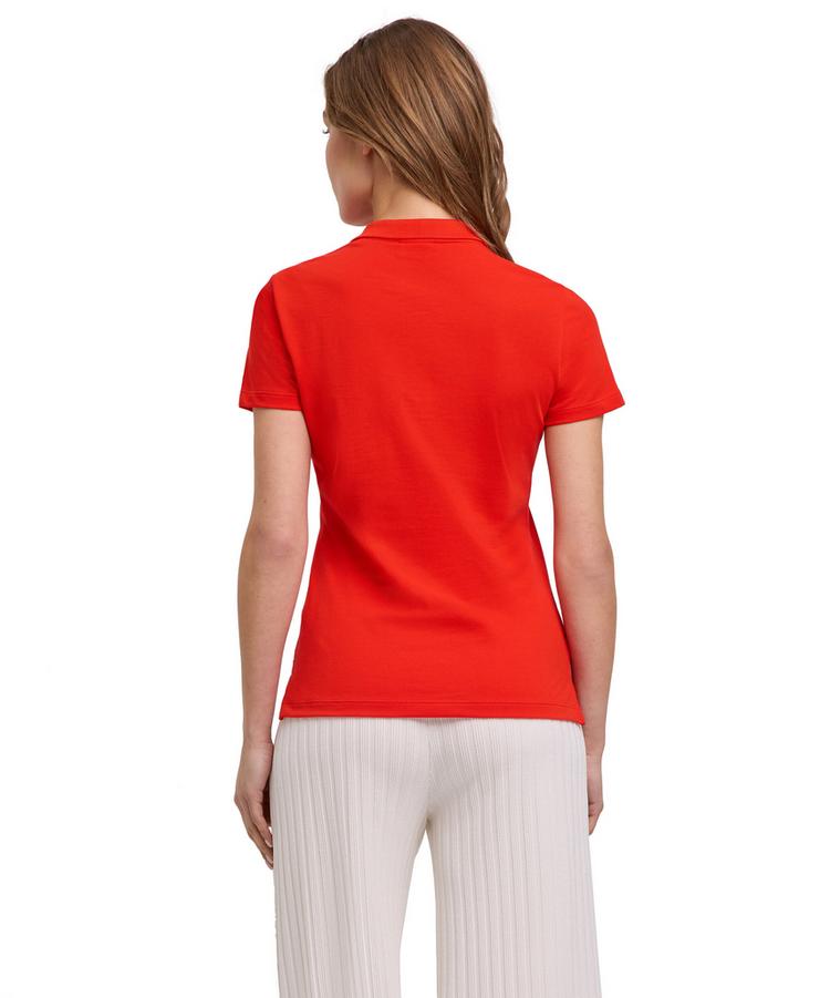 Falke Falke Pima Piqu&eacute; Polo Poloshirt Damen - active red (8105) - 0 | SportScheck