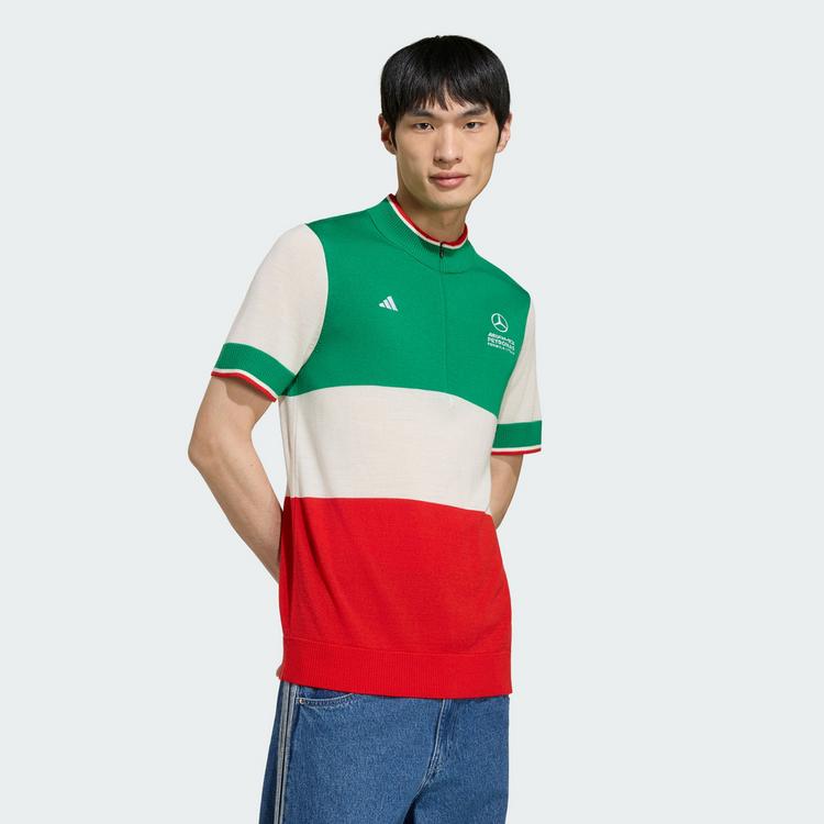adidas adidas MERCEDES&nbsp;- AMG PETRONAS FORMULA 1 TEAM Funktionstop Herren - Green / White / Red - 0 | SportScheck