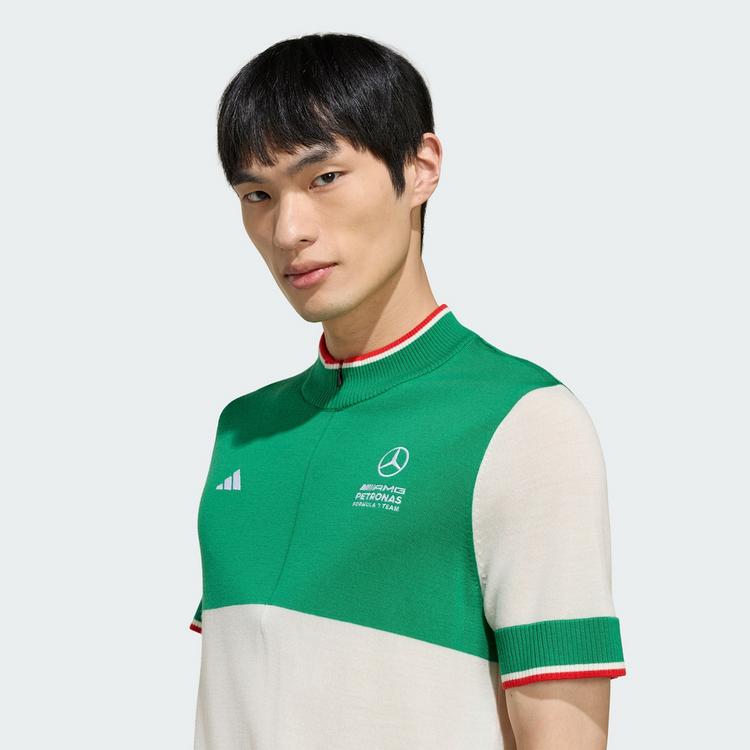 adidas adidas MERCEDES&nbsp;- AMG PETRONAS FORMULA 1 TEAM Funktionstop Herren - Green / White / Red - 0 | SportScheck