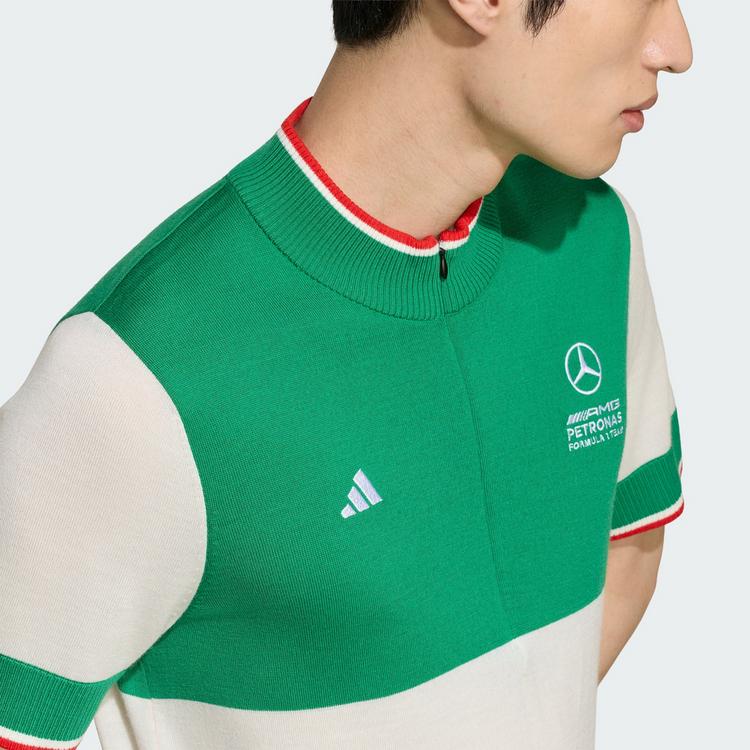 adidas adidas MERCEDES&nbsp;- AMG PETRONAS FORMULA 1 TEAM Funktionstop Herren - Green / White / Red - 1 | SportScheck