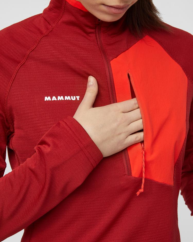 Mammut Mammut Aenergy Light ML Half Zip Pull Fleecepullover Damen - dark mammut red-mammut red - 0 | SportScheck