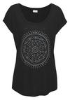 Lascana Strandshirt T-Shirt Damen - schwarz