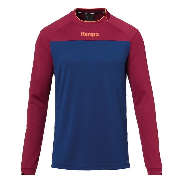 Kempa Kempa PRIME LANGARMSHIRT Kids Longshirt Kinder - deep blau/deep rot - 0 | SportScheck