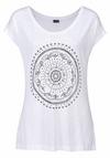 Lascana Strandshirt T-Shirt Damen - wei&szlig;