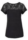 Lascana Strandshirt T-Shirt Damen - schwarz