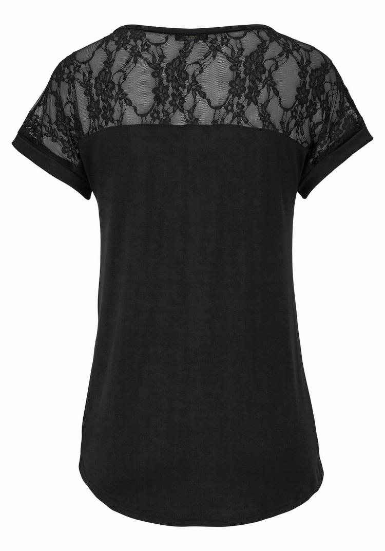 Lascana Lascana Strandshirt T-Shirt Damen - schwarz - 0 | SportScheck