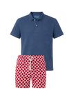 Gassa d'Amante Nora Badehose Herren - Rot-Jeansblau