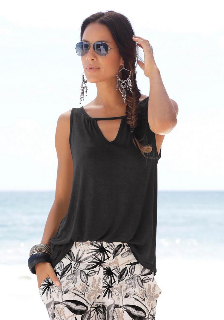 Buffalo Buffalo Strandtop T-Shirt Damen - schwarz - 0 | SportScheck