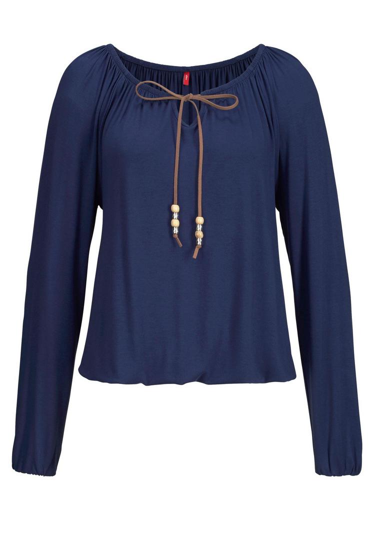 S.OLIVER S.OLIVER Langarmshirt Langarmshirt Damen - dunkelblau - 0 | SportScheck