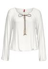 S.OLIVER Langarmshirt Langarmshirt Damen - creme