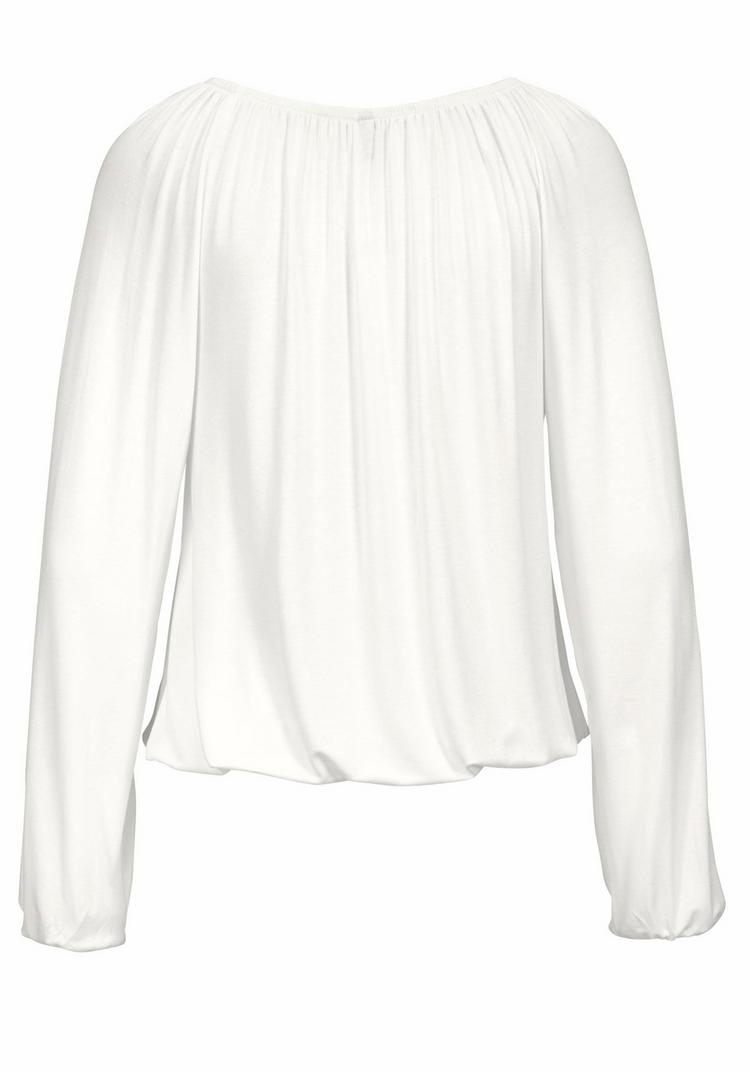 S.OLIVER S.OLIVER Langarmshirt Langarmshirt Damen - creme - 0 | SportScheck