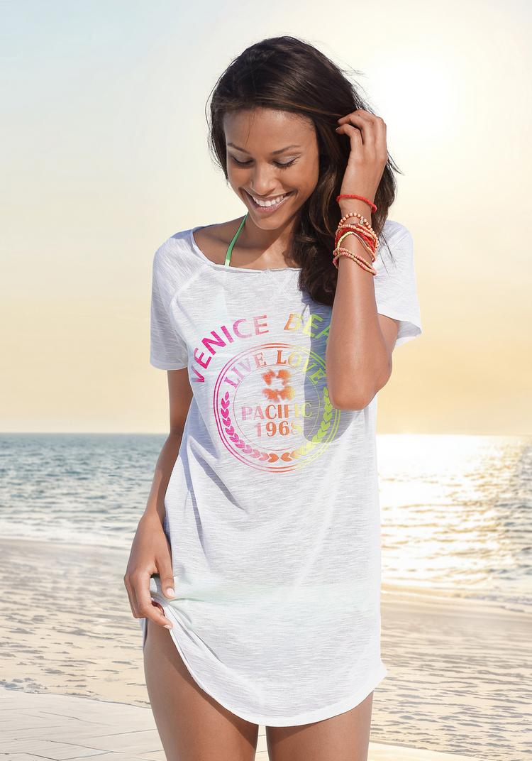 VENICE BEACH VENICE BEACH Longshirt Longshirt Damen - wei&szlig; - 1 | SportScheck