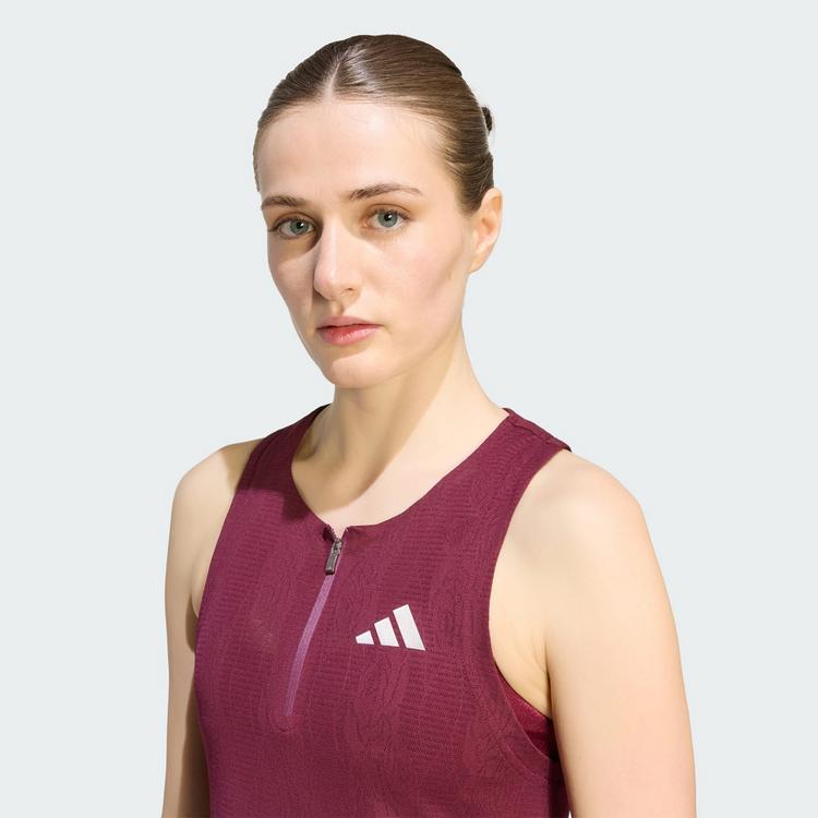 adidas adidas TENNIS CLIMACOOL PRO SPITZENKLEID Tenniskleid Damen - Maroon - 0 | SportScheck