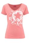 VENICE BEACH Strandshirt T-Shirt Damen - neonkoralle-meliert