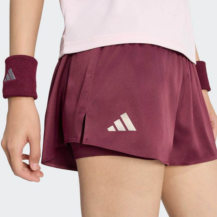 adidas adidas TENNIS CLIMACOOL SHORTS PRO Shorts Damen - Maroon - 0 | SportScheck